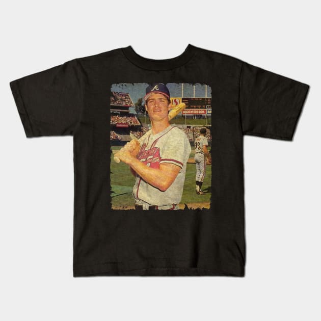 Dale Murphy - Of The Atlanta Braves is Voted The NL MVP, 1983 Kids T-Shirt by PESTA PORA